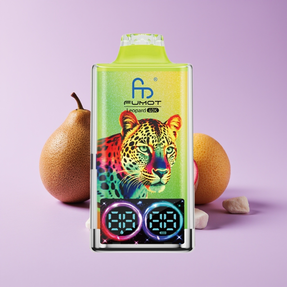 Fumot Leopard 40K Puffs Disposable Vape Kiwi Mučenka Guava Dual Mesh 700mAh
