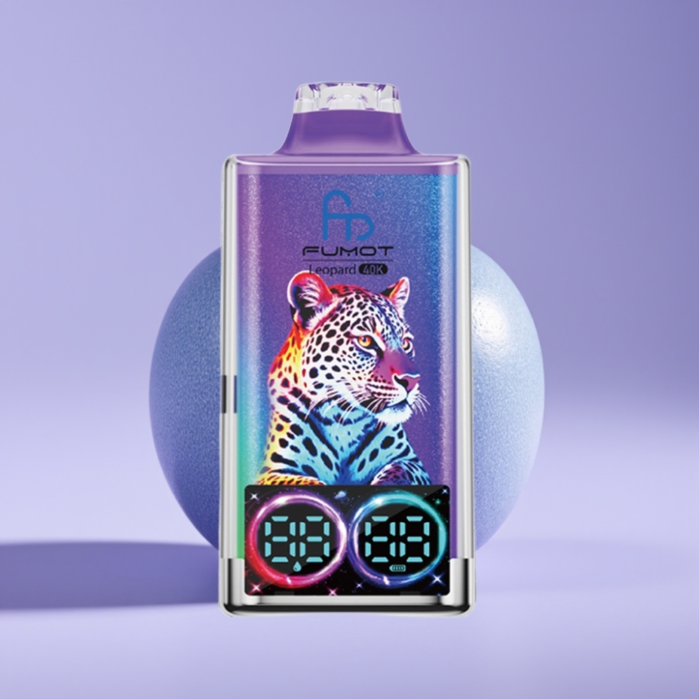 Fumot Leopard 40K Puffs Disposable Vape Pan Modrý s 5% Nikotinu a Digital Tube Display