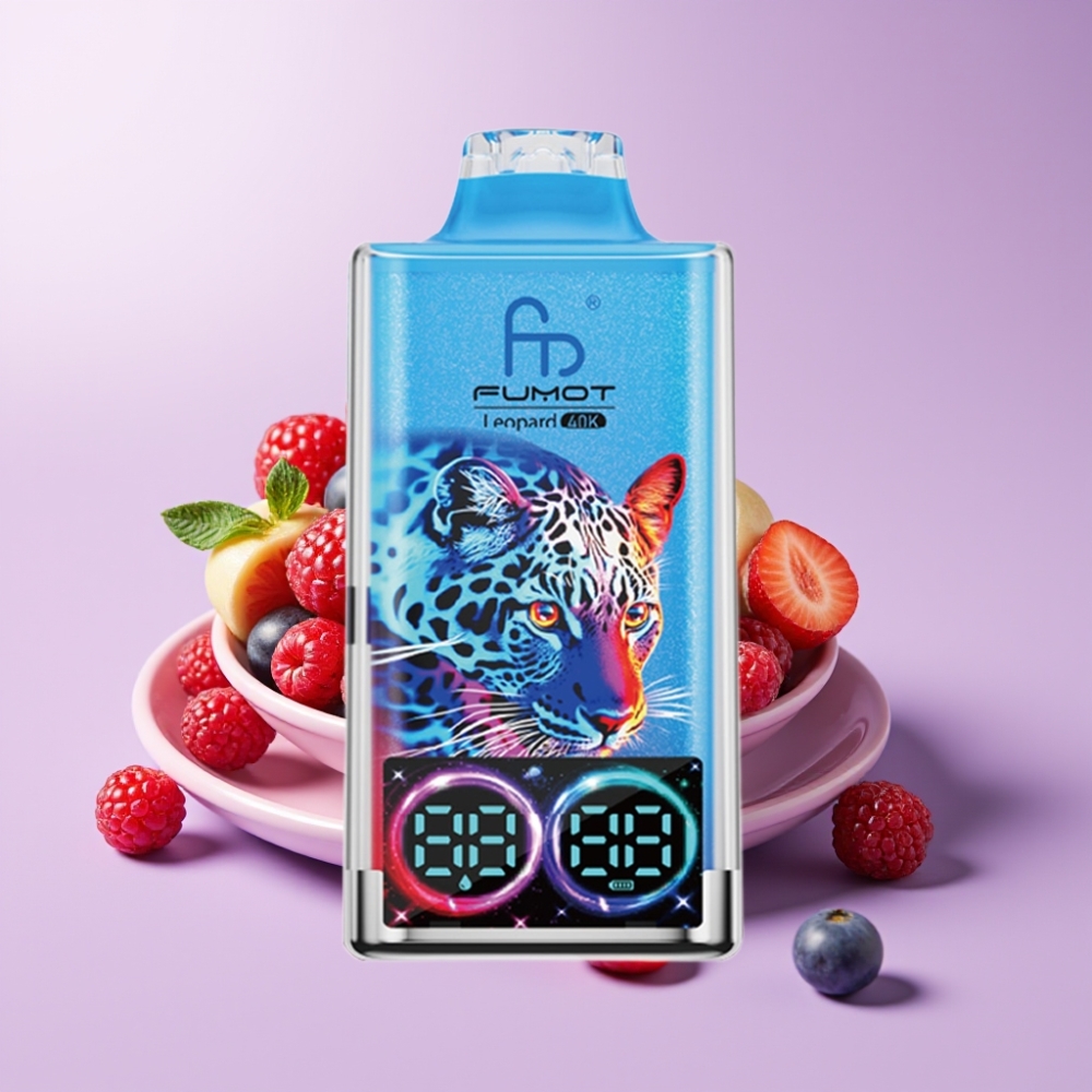 Fumot Leopard 40K Puffs Disposable Vape Směs Lesního Ovoce s 5% Nikotinu a 700mAh Baterií
