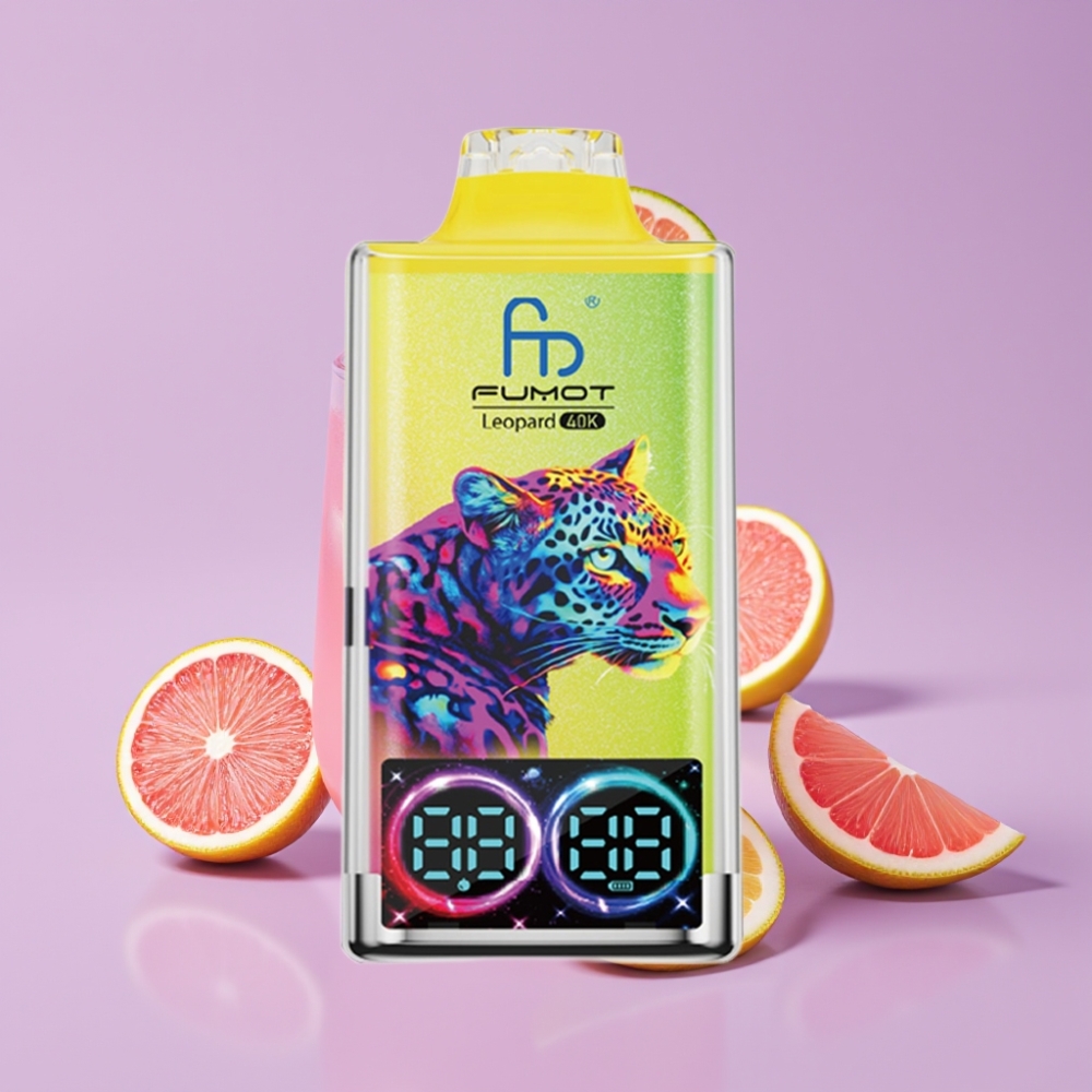 Fumot Leopard 40K Puffs Jednorázová E-cigareta Růžová Limonáda s Dual Mesh