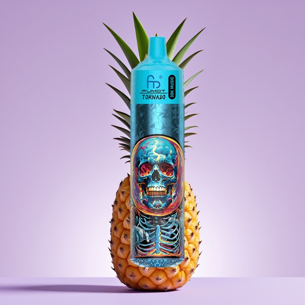 Fumot RandM Tornado 30000 Puffs Disposable Vape Ananasový Led 30mL 5%