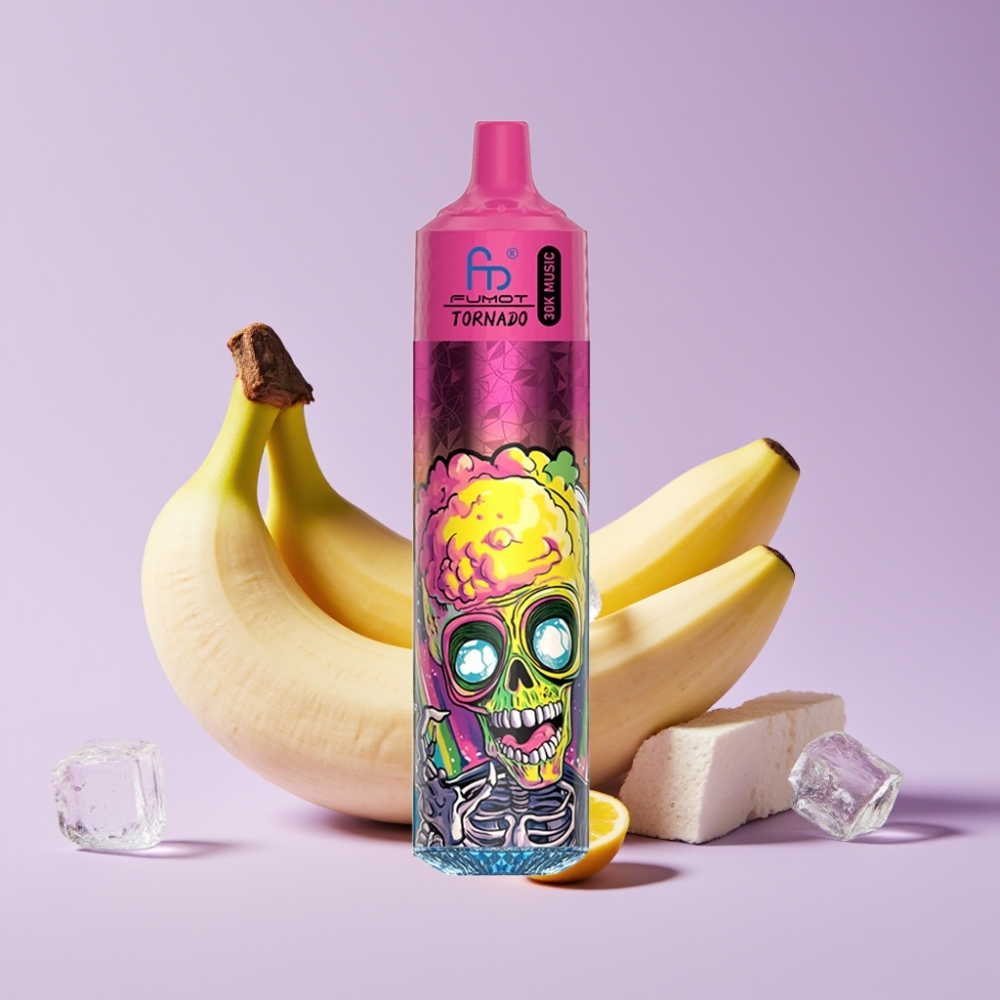 Fumot RandM Tornado 30000 Puffs Disposable Vape Banánová Mražená s 30mL kapalinou