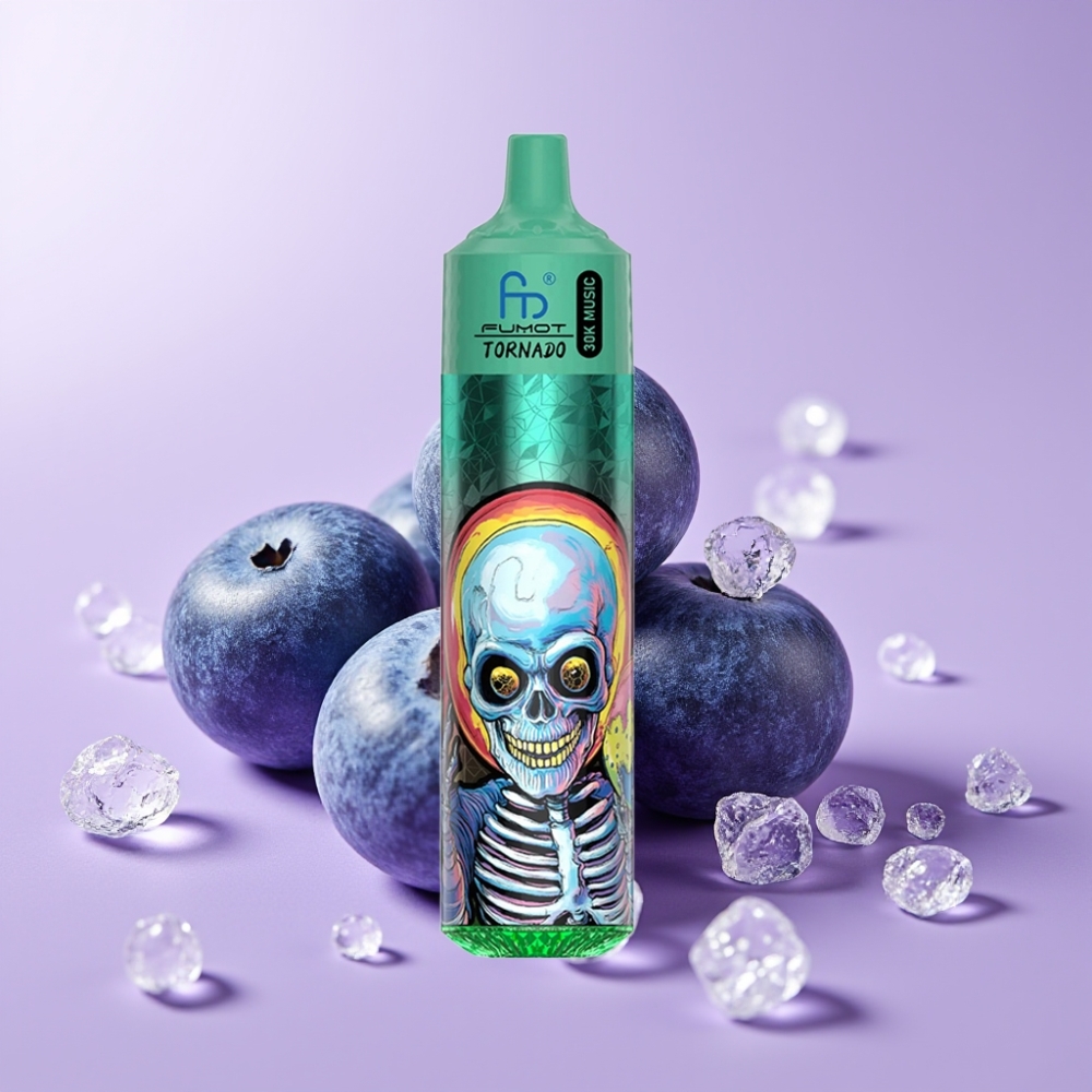 Fumot RandM Tornado 30000 Puffs Disposable Vape Borůvková Ledová 30mL 5%