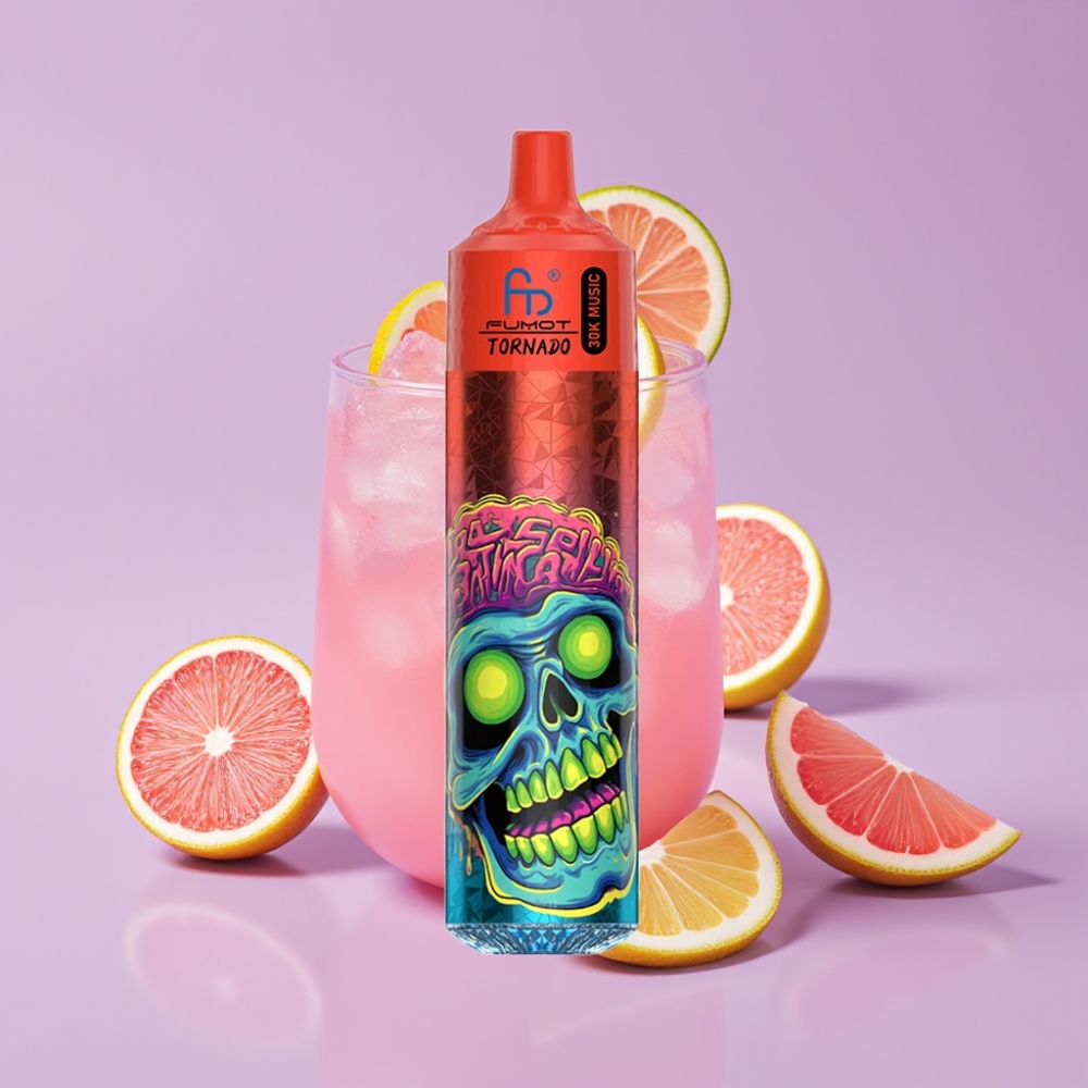 Fumot RandM Tornado 30000 Puffs Disposable Vape Růžová Limonáda s 30mL e-liquidem
