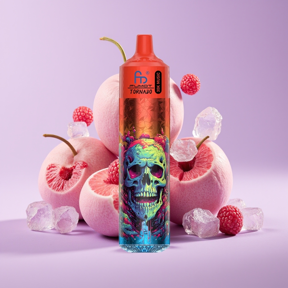 Fumot RandM Tornado 30000 Puffs Disposable Vape Svěží Led s 30mL kapalinou a 600mAh baterií