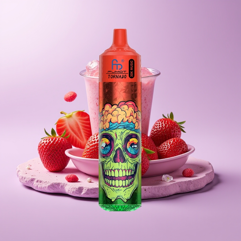 Fumot RandM Tornado 30000 Puffs Jahoda Berry Ice s 30mL náplní a 600mAh baterií