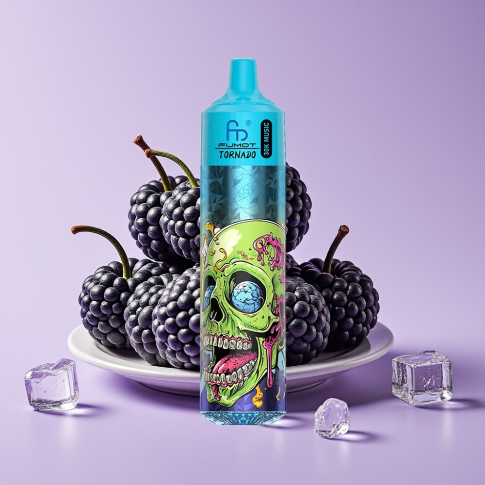 Fumot Randm Tornado 30000 Puffs Disposable Vape Černý led s 30mL e-liquid a 600mAh baterií