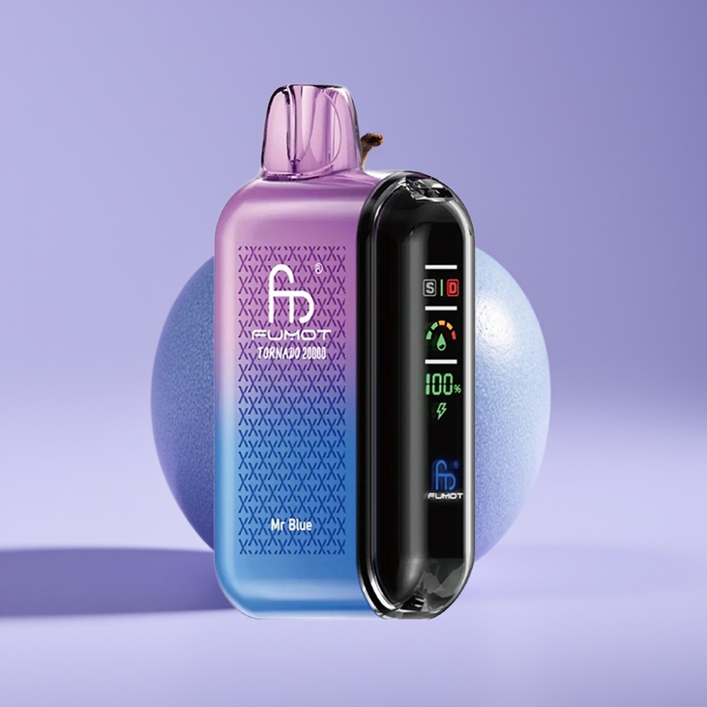 Fumot Tornado 20000 Puffs Jednorázová Vape Pan Modrý s Duální Mesh Cívkou