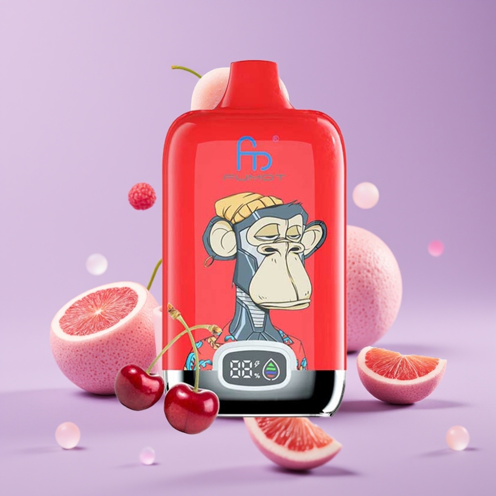 Fumot Tornado Digital Box 12000 Puffs Jednorázová Vape Ledová Tříska 20ml Mesh Coil