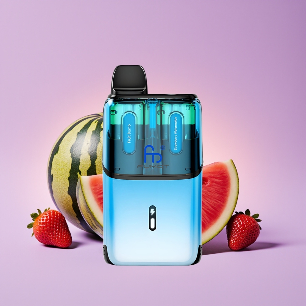 Fumot Ultra T32000 Disposable Vape Ovocná Bomba - Jahoda Vodní Meloun s 800mAh baterií