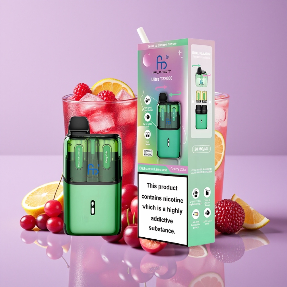 Fumot Ultra T32000 Disposable Vape Černý rybíz Limonáda - Třešňová Kola 32000 šluků