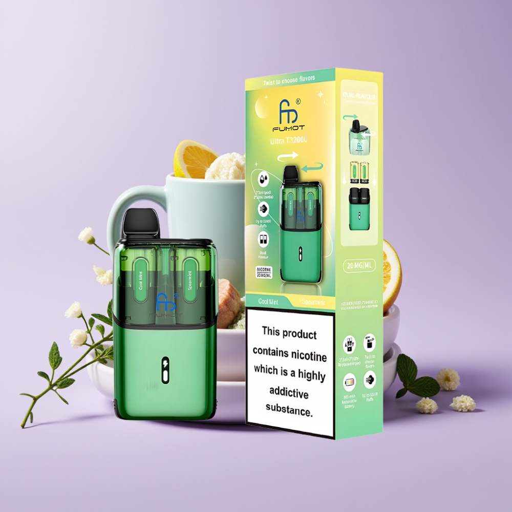 Fumot Ultra T32000 Jednorázová Vape Chladivá Máta - Mátová s 800mAh baterií