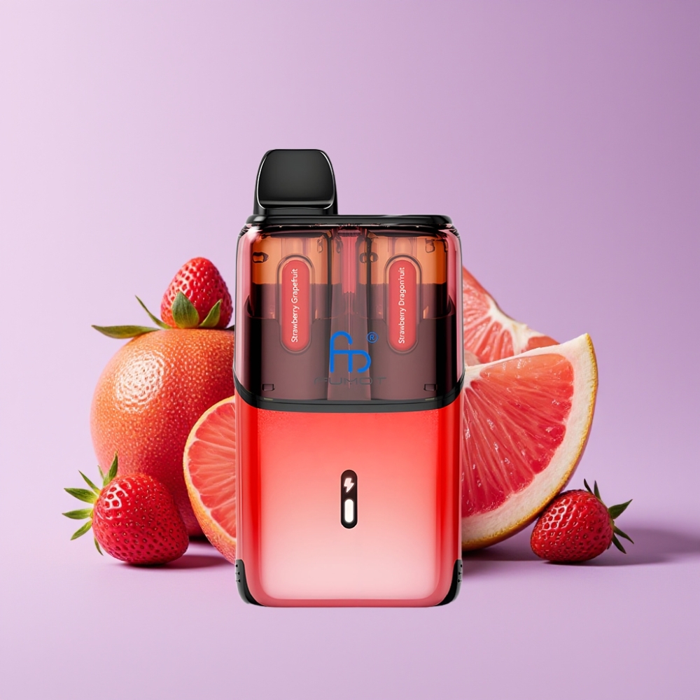 Fumot Ultra T32000 Jednorázová Vape Jahoda Grapefruit - Jahoda Dračí Ovoce s 800mAh baterií a Type-C nabíjením