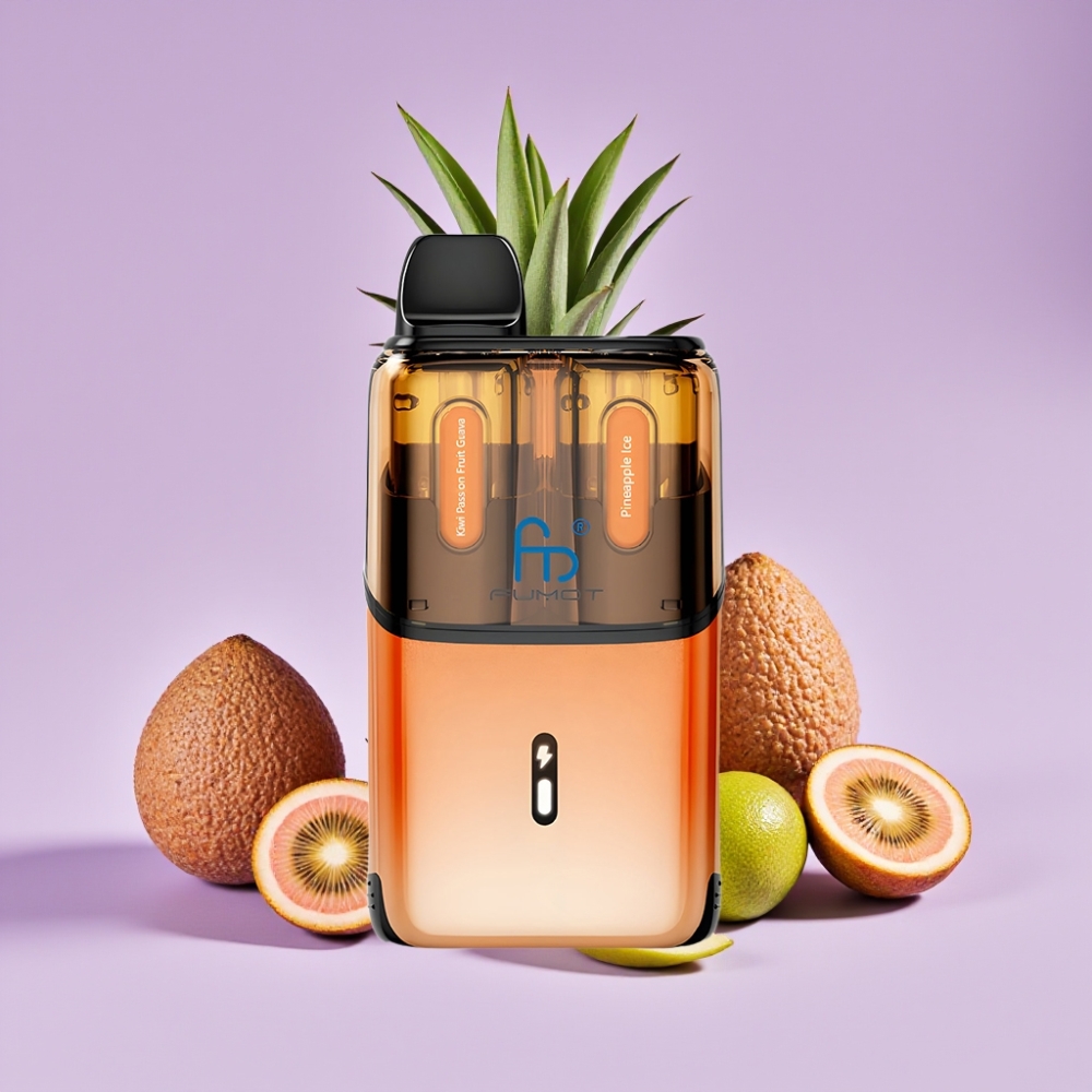 Fumot Ultra T32000 Jednorázové Vape Kiwi Mučenka Guava - Ananasový Led s 800mAh baterií