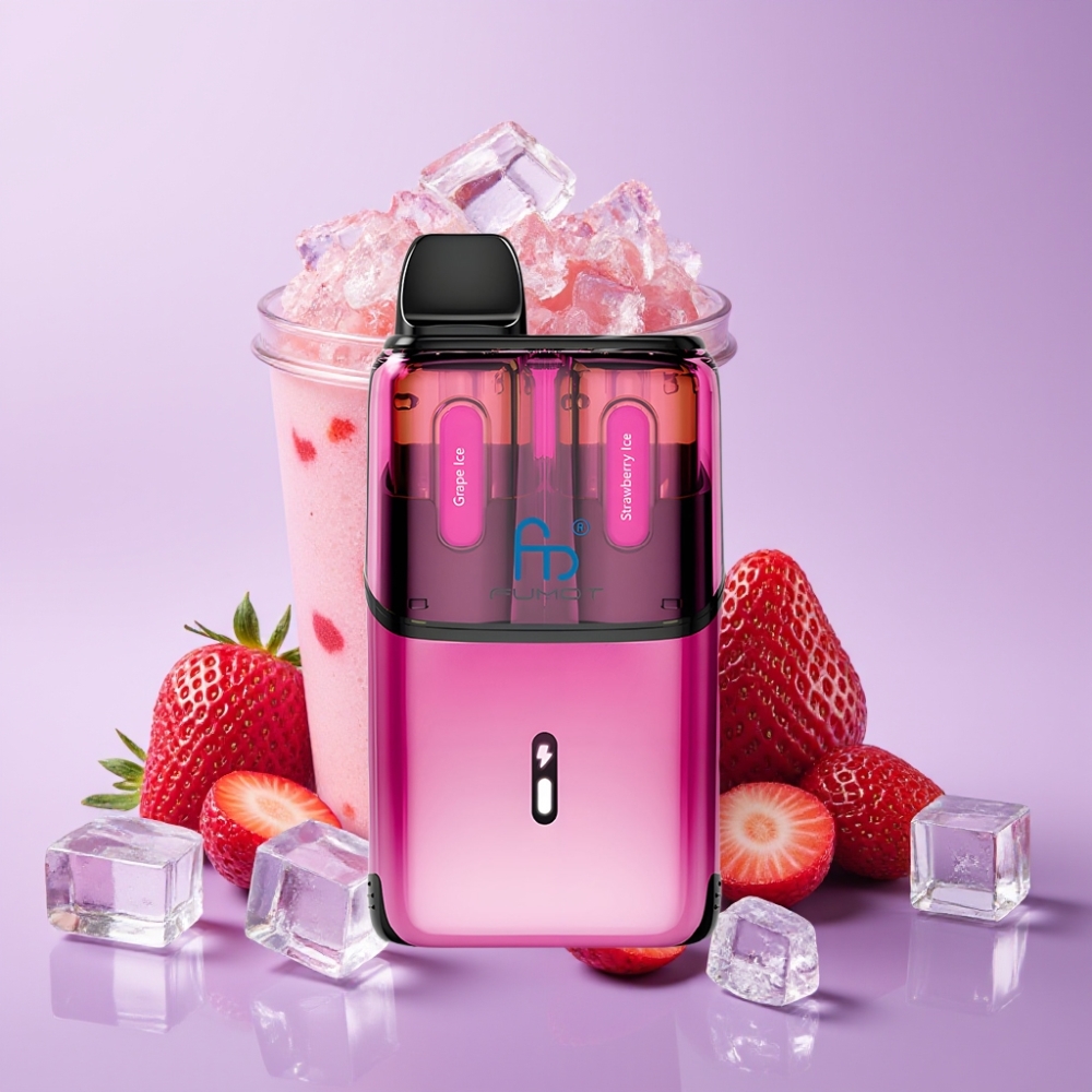 Fumot Ultra T32000 Jednorázová Vape Ledová Hroznová - Ledová Jahoda s 800mAh baterií