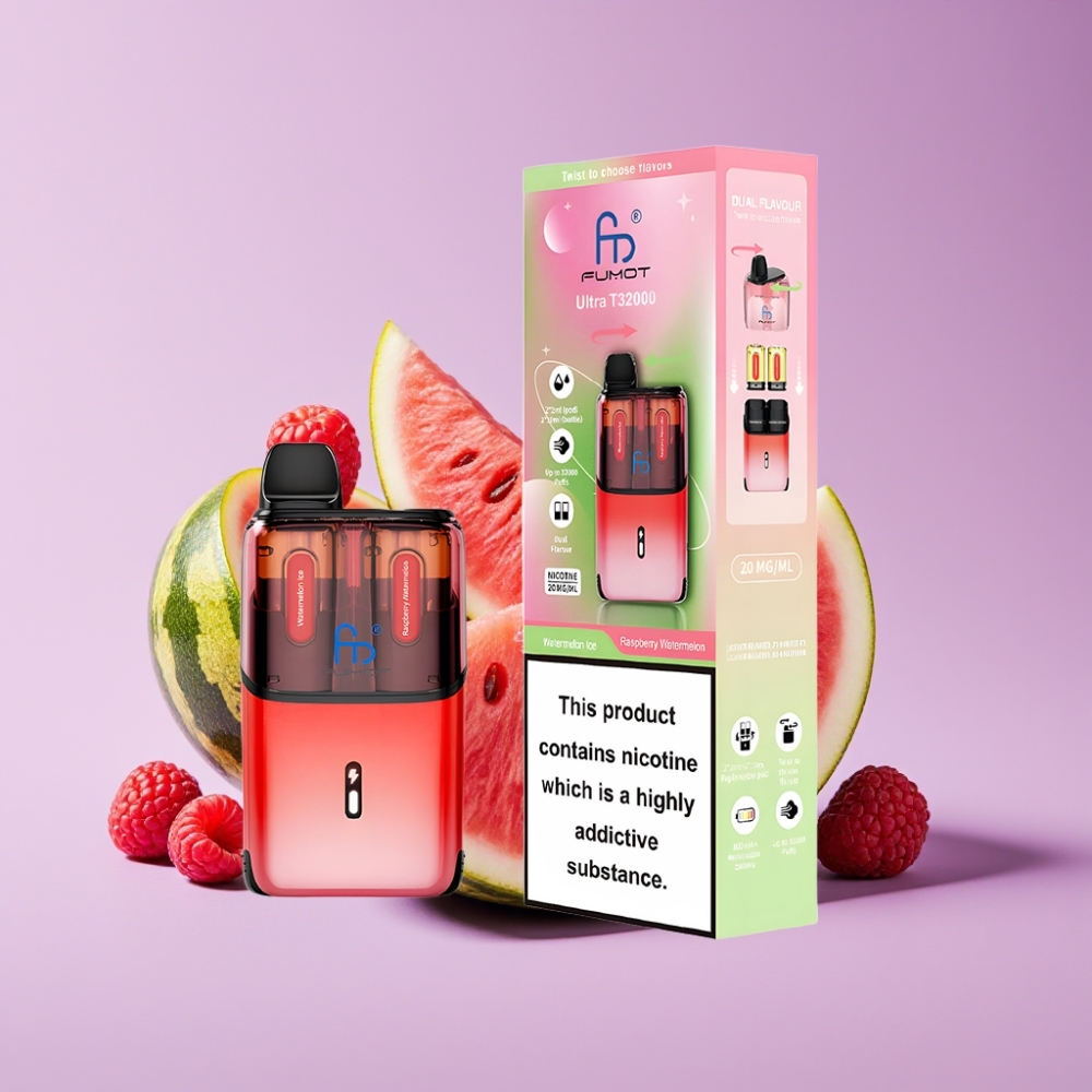 Fumot Ultra T32000 Jednorázová Vape Ledový Meloun - Malinový Meloun s 800mAh baterií