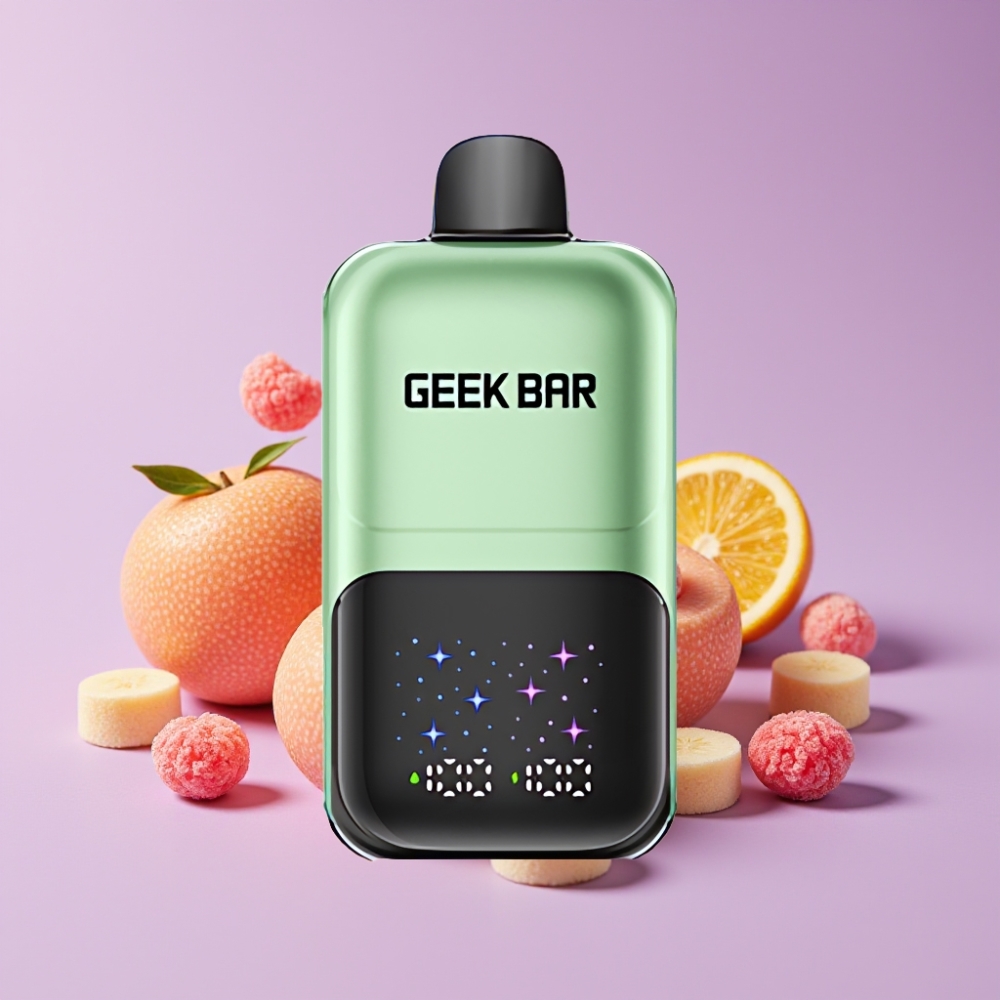 GEEK BAR 2GO 20ml 50000 Tahů Dvě Řady Disposable Vape Pen Kyselé Bonbóny & Ovoce
