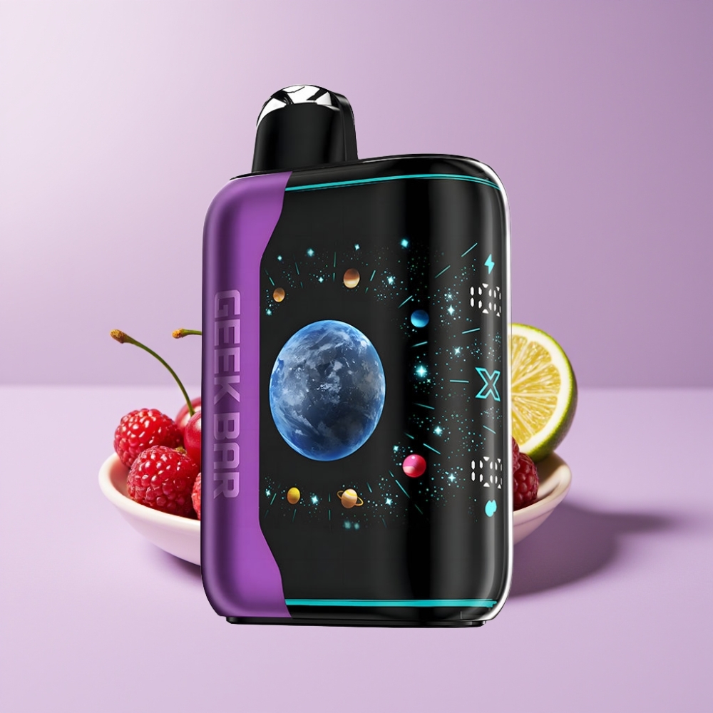 GEEK BAR Platinum Edition 25000 Disposable Vape Borůvka Třešeň Limetka s USB-C a Dual Mesh Coil