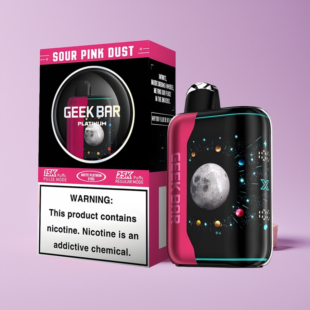 GEEK BAR Platinum Edition 25000 Disposable Vape Kyselý Růžový Prach