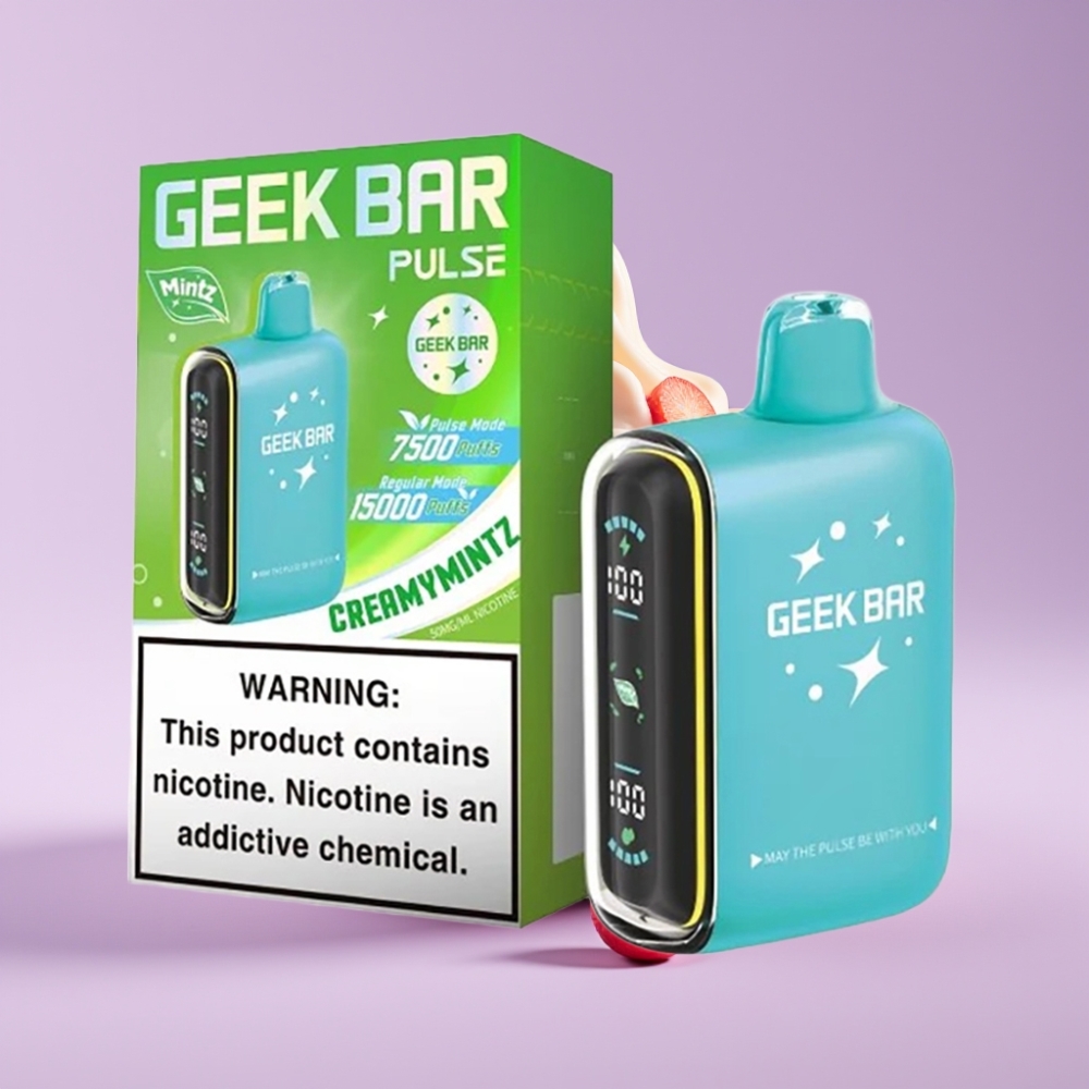 GEEK BAR Pulse 15000 Puffs Jednorázová E-cigareta Mátová Edice s 16ML a USB Type-C