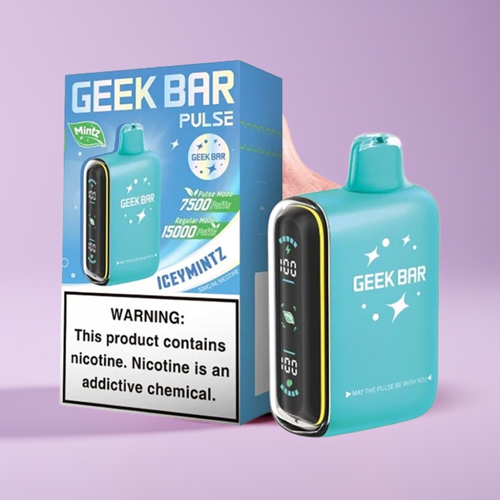 GEEK BAR Pulse 15000 Puffs Jednorázová E-cigareta Mátová Edice s 16ML a USB Type-C