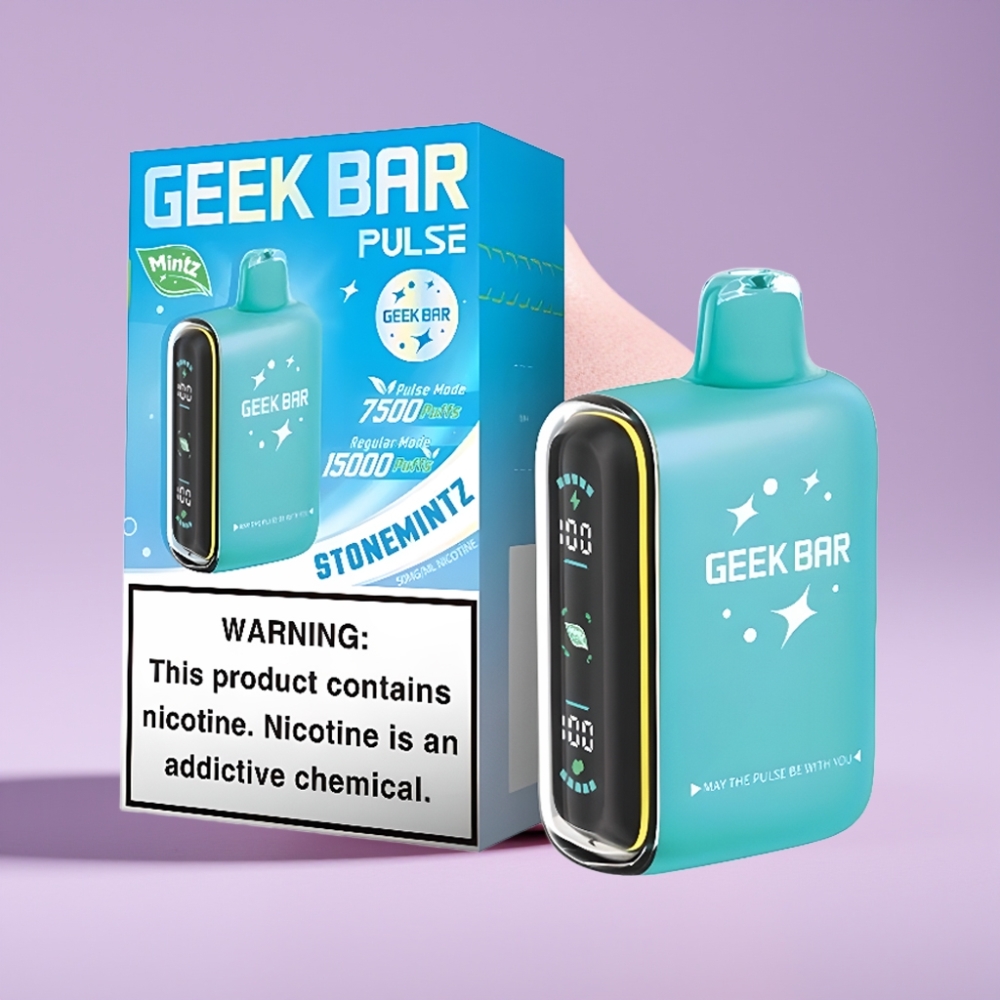 GEEK BAR Pulse 15000 Puffs Jednorázová E-cigareta Mátová Edice s 16ML a USB Type-C