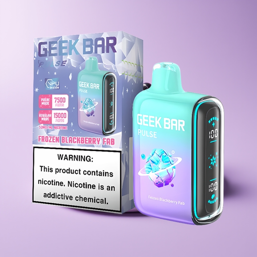 GEEK BAR Pulse 15000 Puffs Zmražená Edice s 16ML e-kapalinou a 5% nikotinu