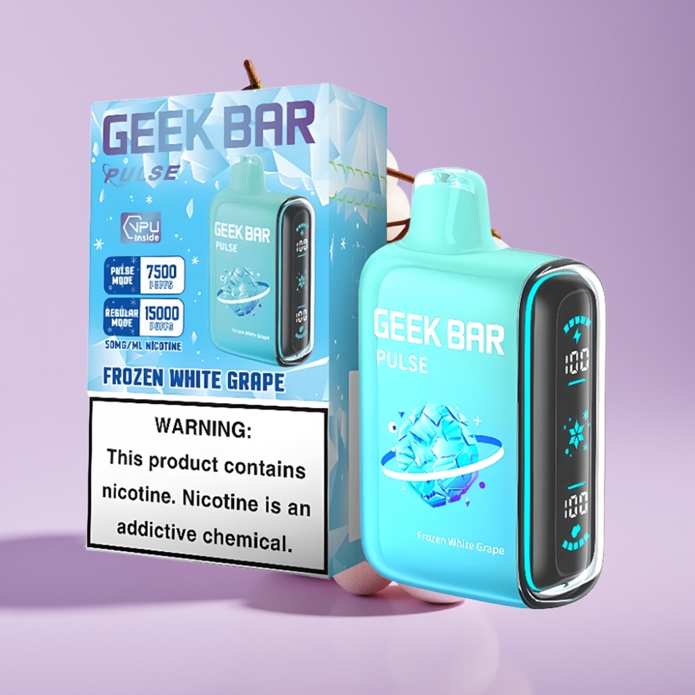 GEEK BAR Pulse 15000 Puffs Zmražená Edice s 16ML e-kapalinou a 5% nikotinu