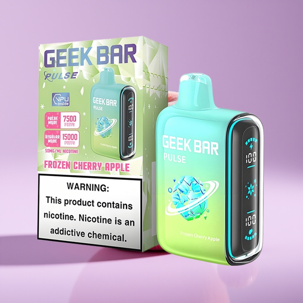 GEEK BAR Pulse 15000 Puffs Zmražená Edice s 16ML e-kapalinou a 5% nikotinu