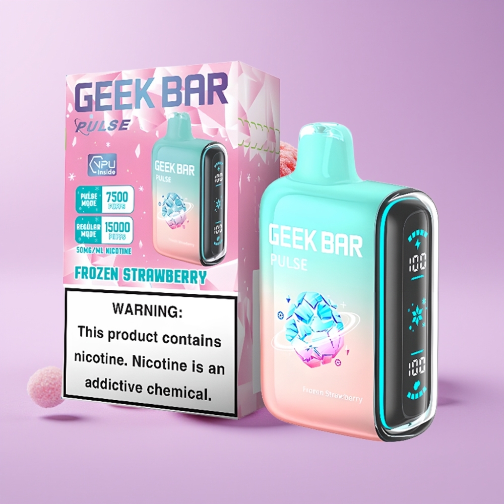 GEEK BAR Pulse 15000 Puffs Zmražená Edice s 16ML e-kapalinou a 5% nikotinu