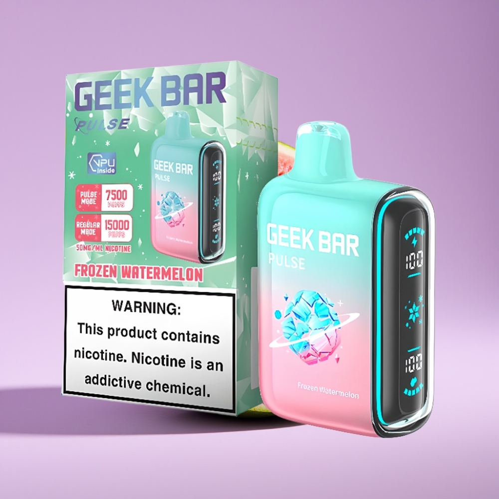 GEEK BAR Pulse 15000 Puffs Zmražená Edice s 16ML e-kapalinou a 5% nikotinu