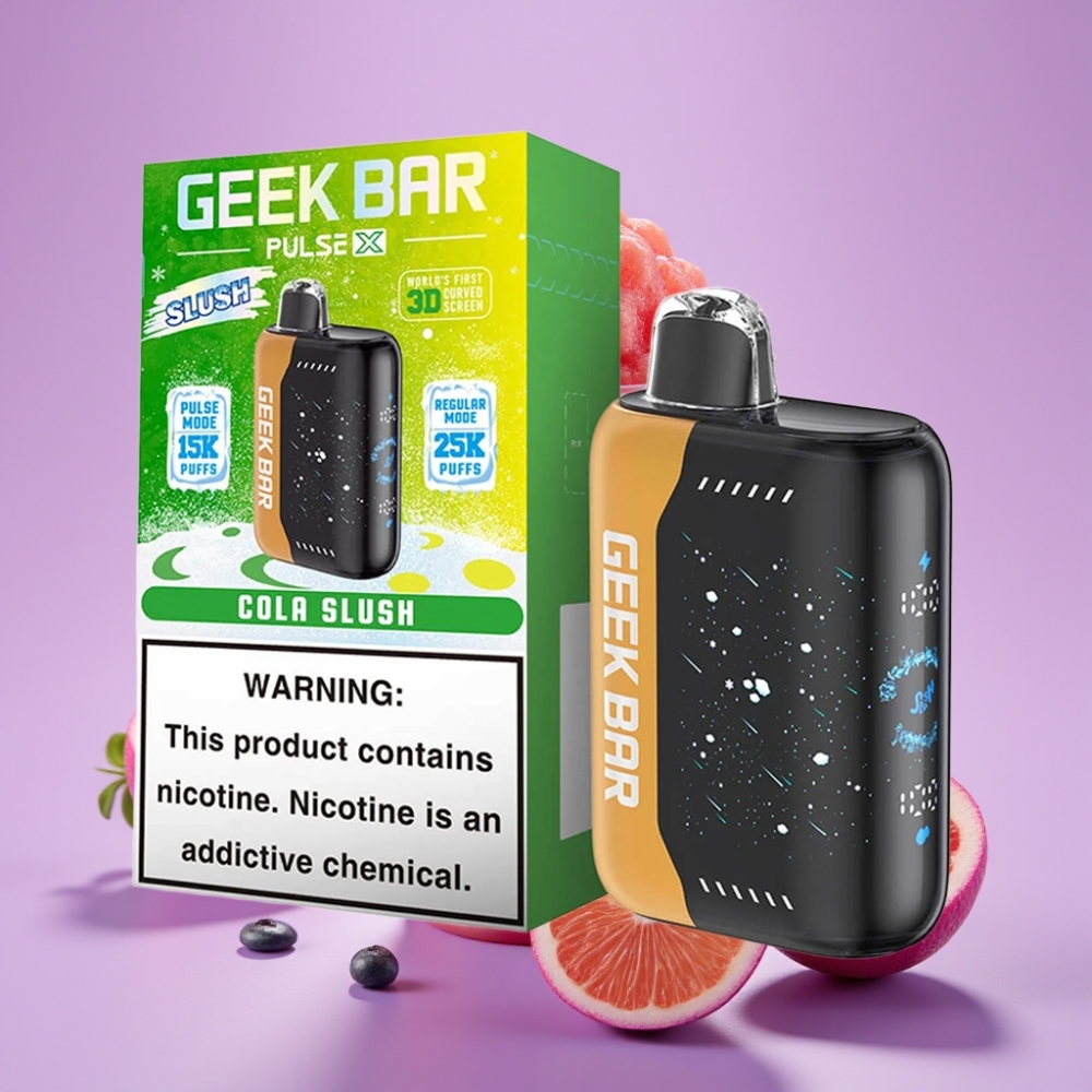 GEEK BAR Pulse X 25000 Puffs Disposable Vape Ovocná Dřeň Edice s 18mL kapalinou a USB Type-C