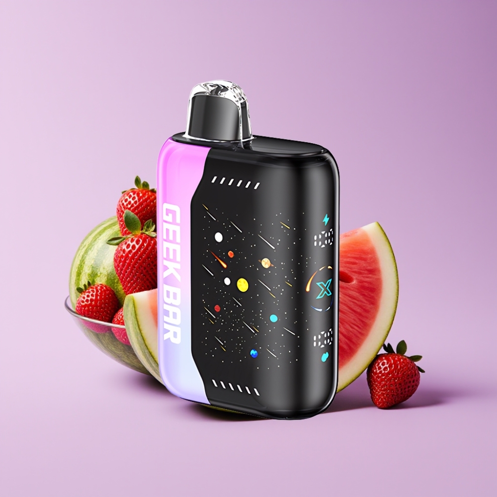 GEEK BAR Pulse X 42K Puffs Meteor Edition Jahodový Meloun a Dual Mesh Coil