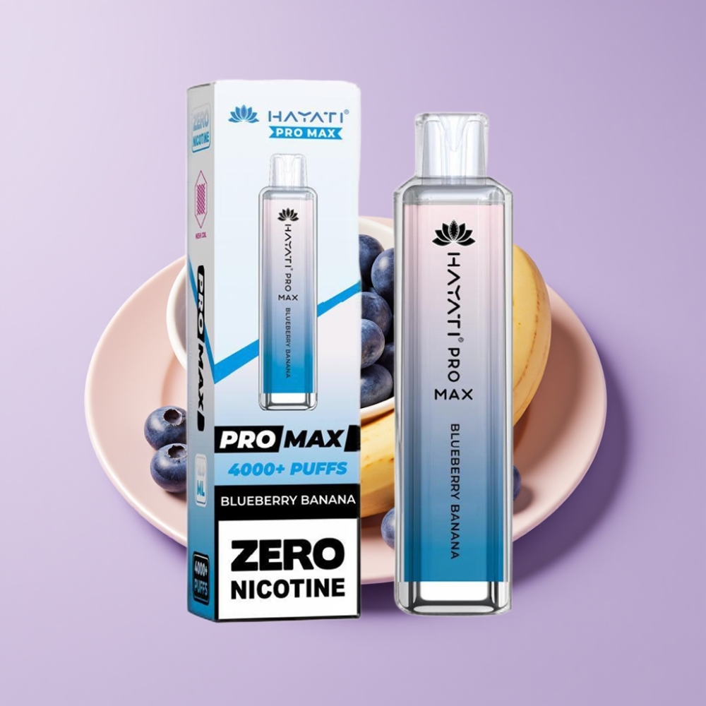Hayati Pro Max 4000 Puffs Disposable Vape Borůvka Banán
