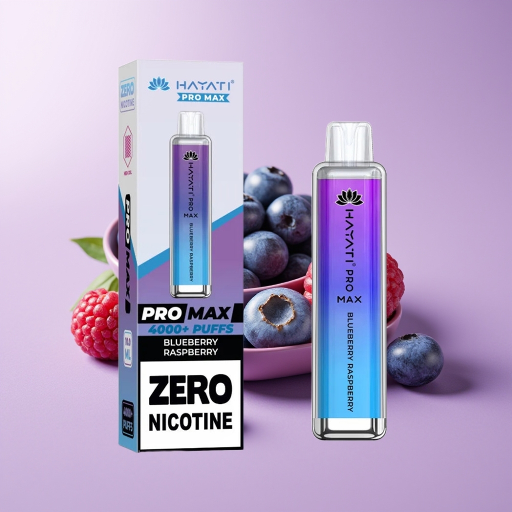 Hayati Pro Max 4000 Puffs Disposable Vape Borůvka Malina s 1400mAh baterií