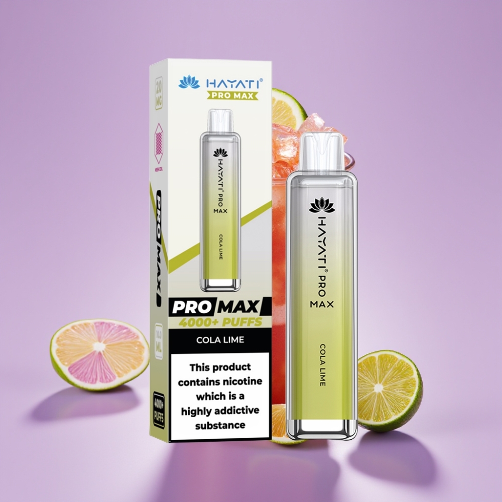Hayati Pro Max 4000 Puffs Disposable Vape Kola Limetka