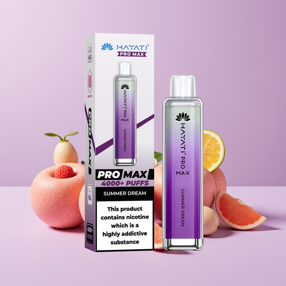 Hayati Pro Max 4000 Puffs Disposable Vape Letní Sen s 1400mAh baterií