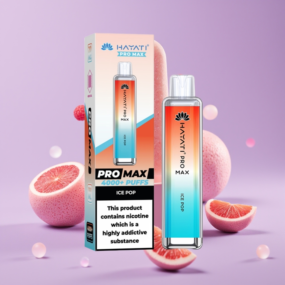 Hayati Pro Max 4000 Puffs Jednorázová E-Cigareta Ledová Třpytka s 1400mAh baterií