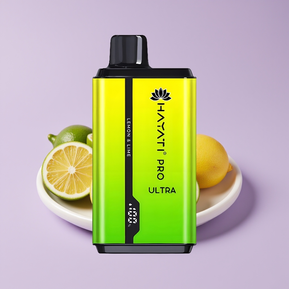 Hayati Pro Ultra 15000 Puffs Disposable Vape Citrón & Lime s 850mAh baterií