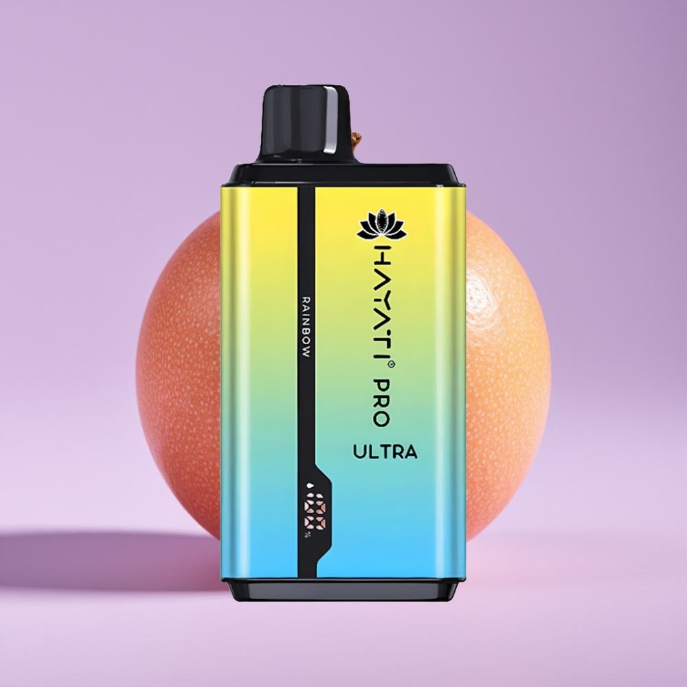 Hayati Pro Ultra 15000 Puffs Disposable Vape Duha s 49 příchutěmi a 850mAh baterií