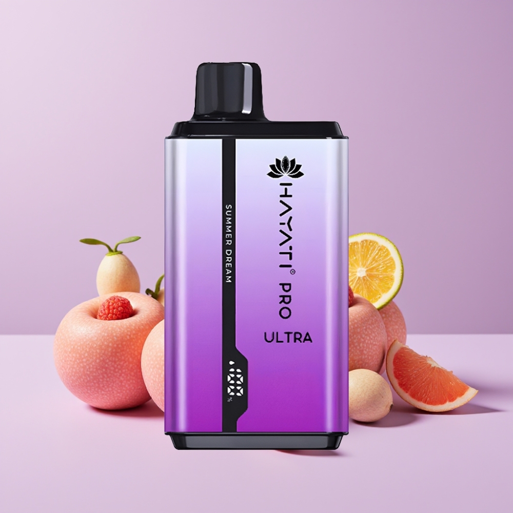 Hayati Pro Ultra 15000 Puffs Disposable Vape Letní Sen s 49 příchutěmi a 850mAh baterií