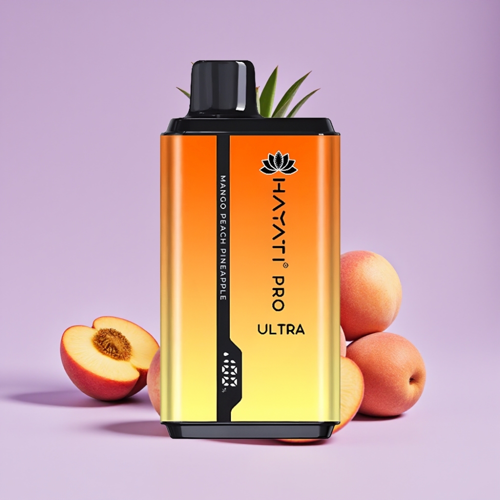 Hayati Pro Ultra 15000 Puffs Disposable Vape Mango Broskvový Ananas a 49 příchutí