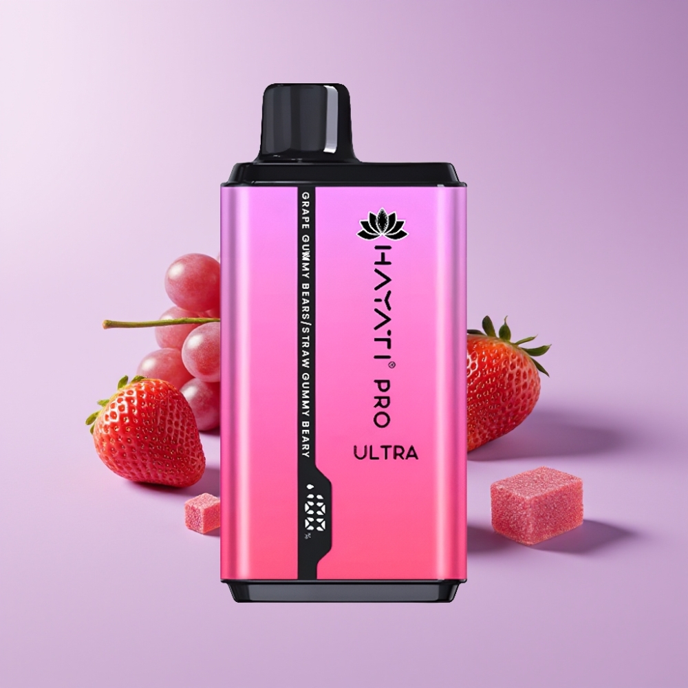 Hayati Pro Ultra 15000 Puffs Disposable Vape Medvědí želé Hroznové Medvědí želé Jahodové s 850mAh baterií