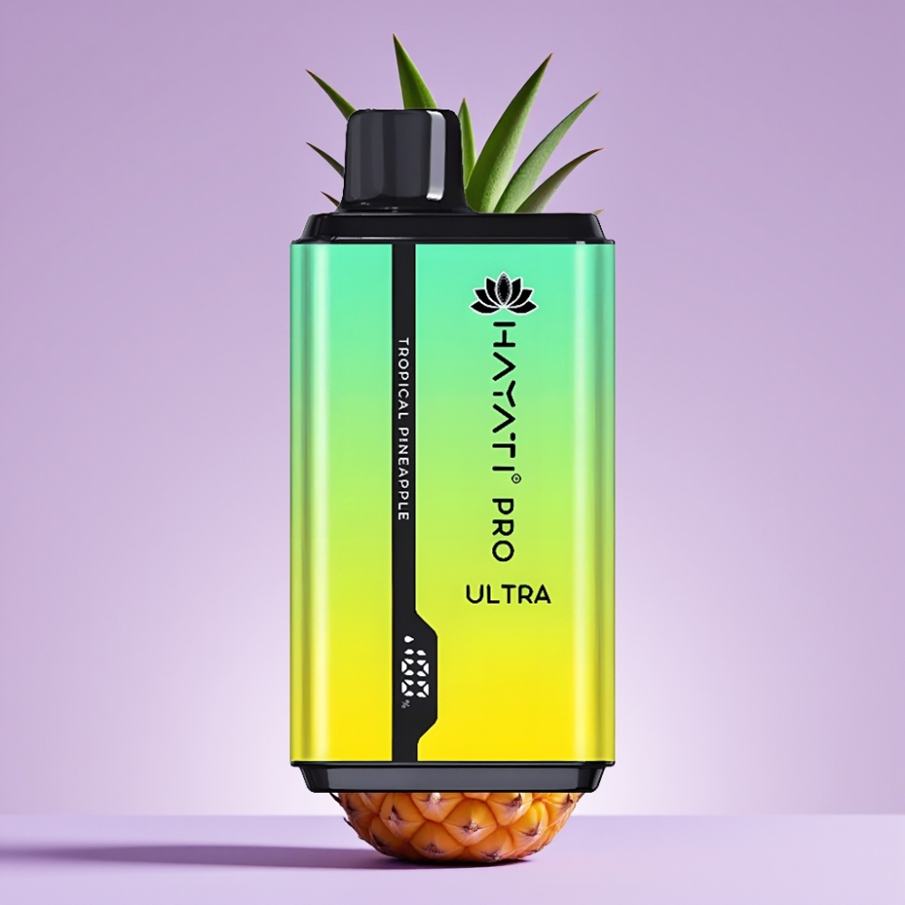 Hayati Pro Ultra 15000 Puffs Disposable Vape Tropické Ananasové s 850mAh baterií