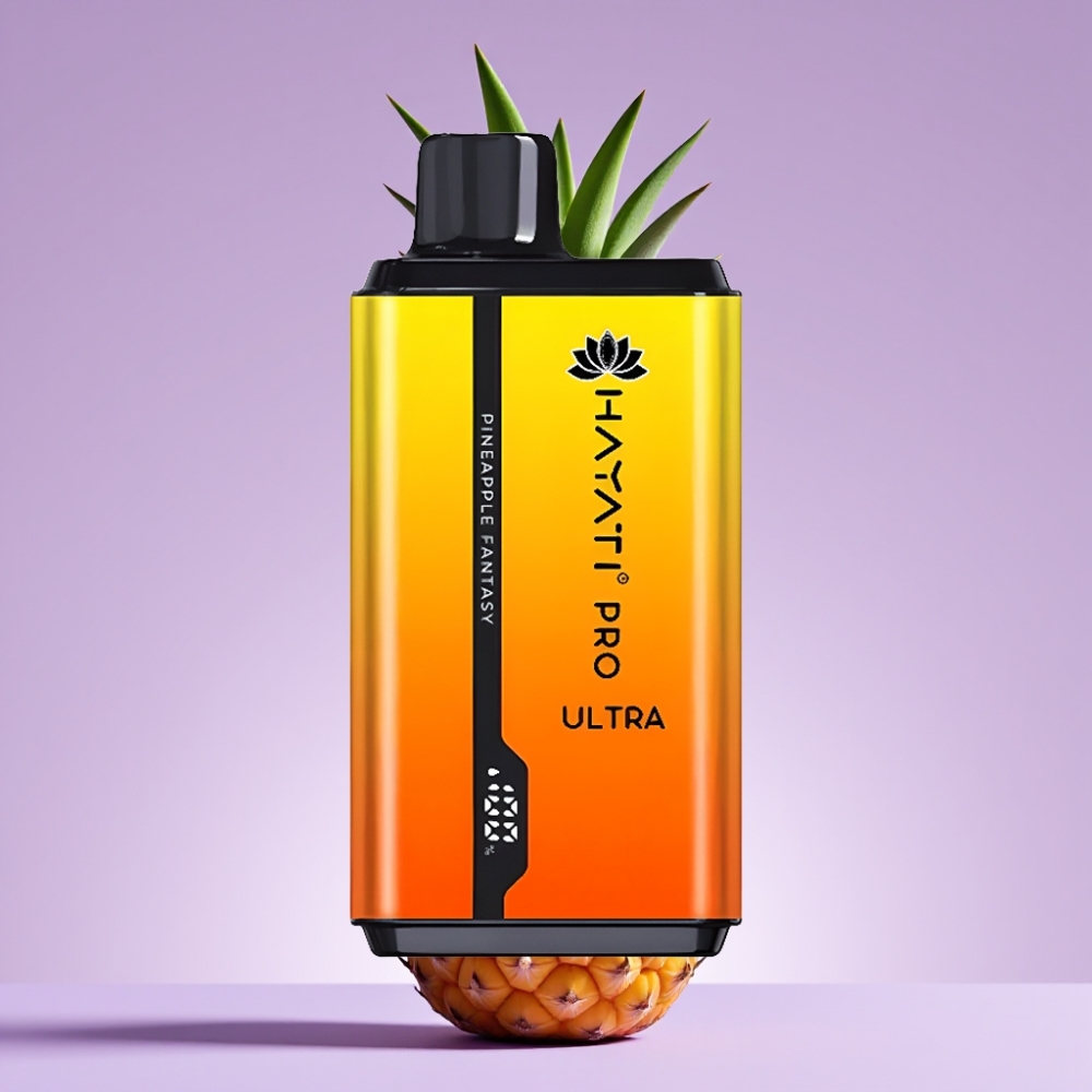 Hayati Pro Ultra 15000 Puffs Jednorázová Vape Ananasová Fantazie s 49 příchutěmi