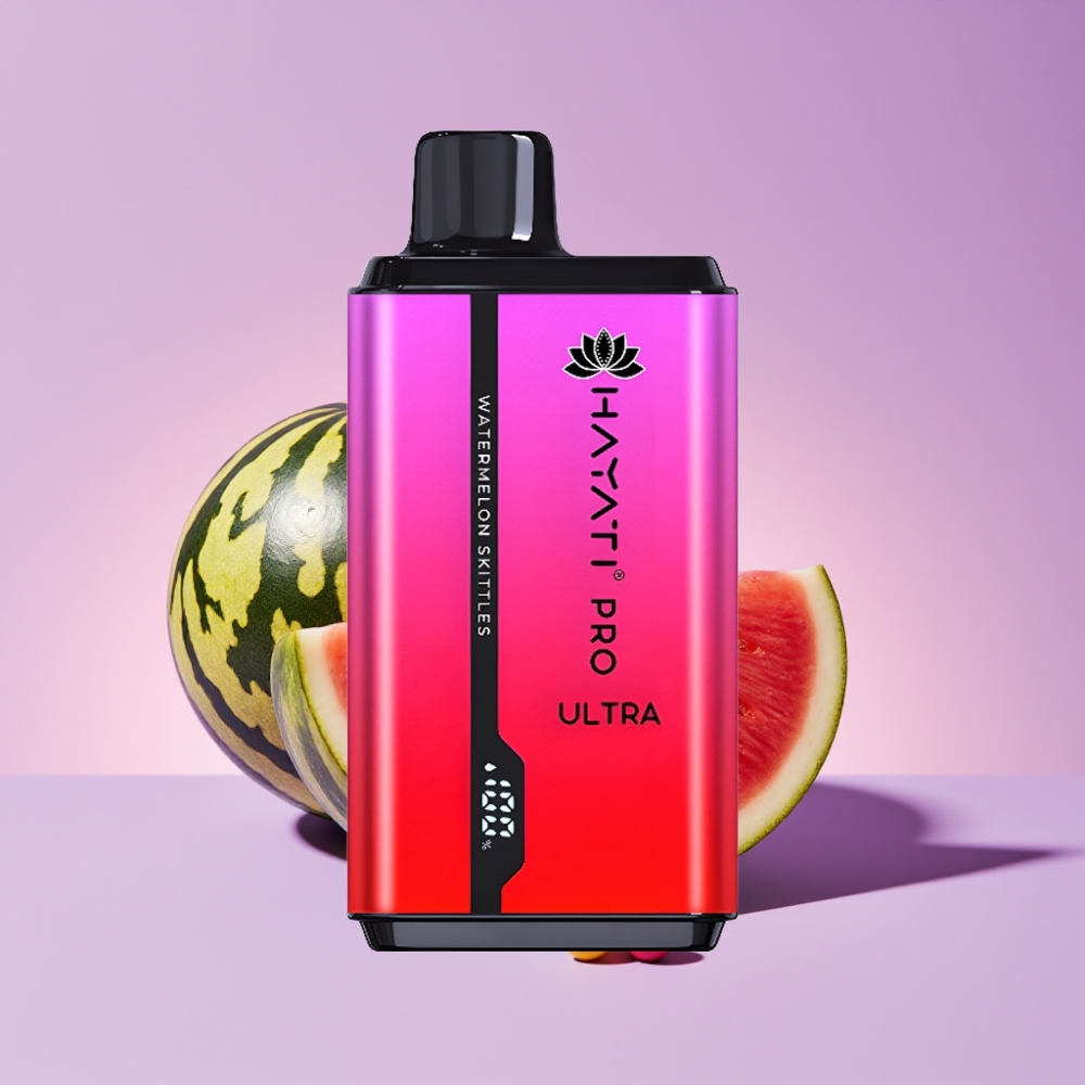 Hayati Pro Ultra 15000 Puffs Jednorázová Vape Melounové Skittles s 49 příchutěmi