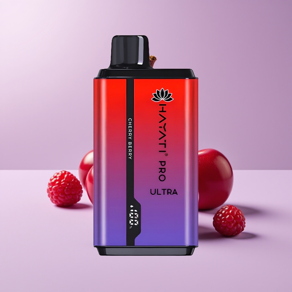 Hayati Pro Ultra 15000 Puffs Jednorázová Vape Třešňová Bobule 850mAh
