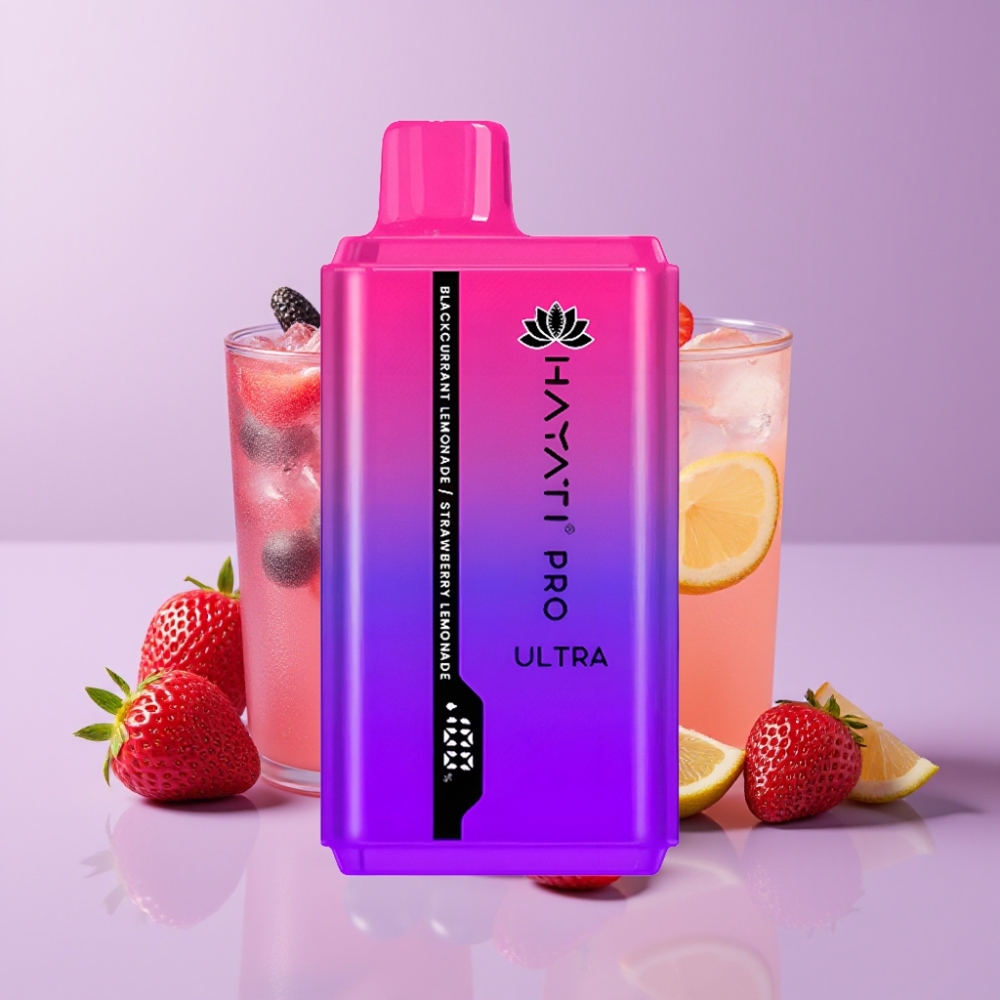 Hayati Pro Ultra 15000 Puffs Jednorázová Vape Černý Rybíz Limonáda Jahodová Limonáda 12ml