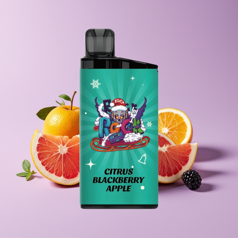 IGET Bar 3500 Puffs Jednorázová Vape Citrus Ostružina Jablko a 1400 mAh baterie