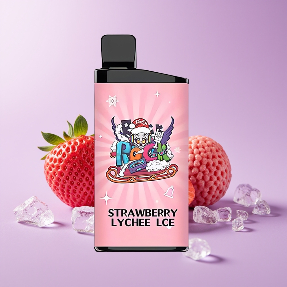 IGET Bar 3500 Puffs Jednorázová Vape Jahoda Lychee Led 1400 mAh